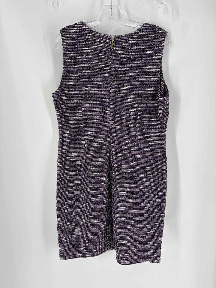 Size 14 KARL LAGERFELD Purple Tweed Dress