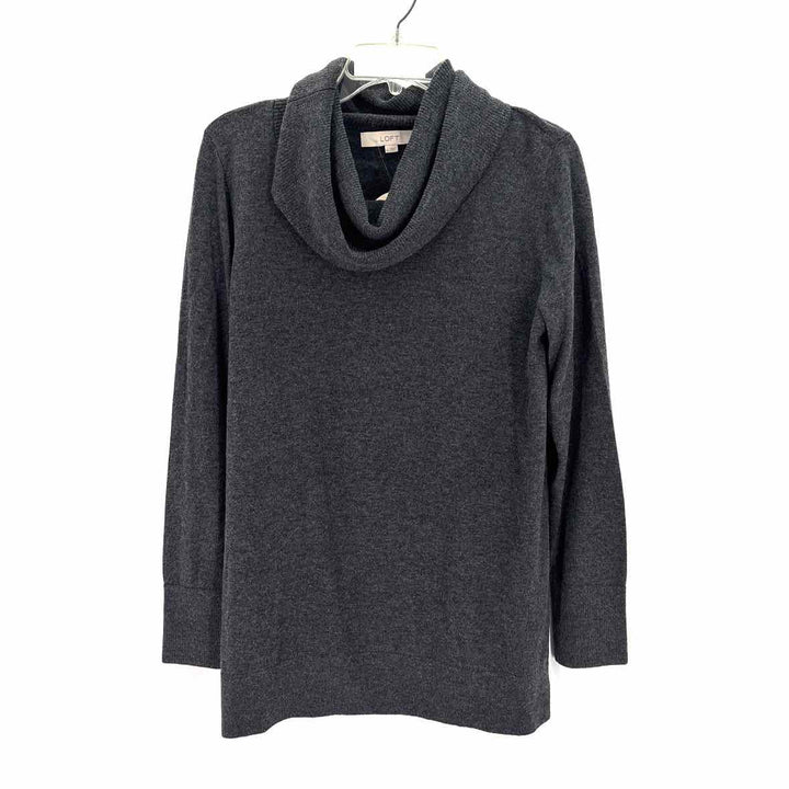 Size L LOFT Charcoal Knit Sweater