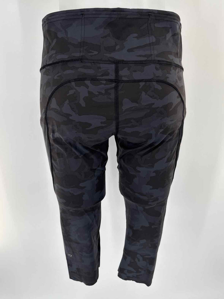 Size 10 Lululemon Black Print Pants