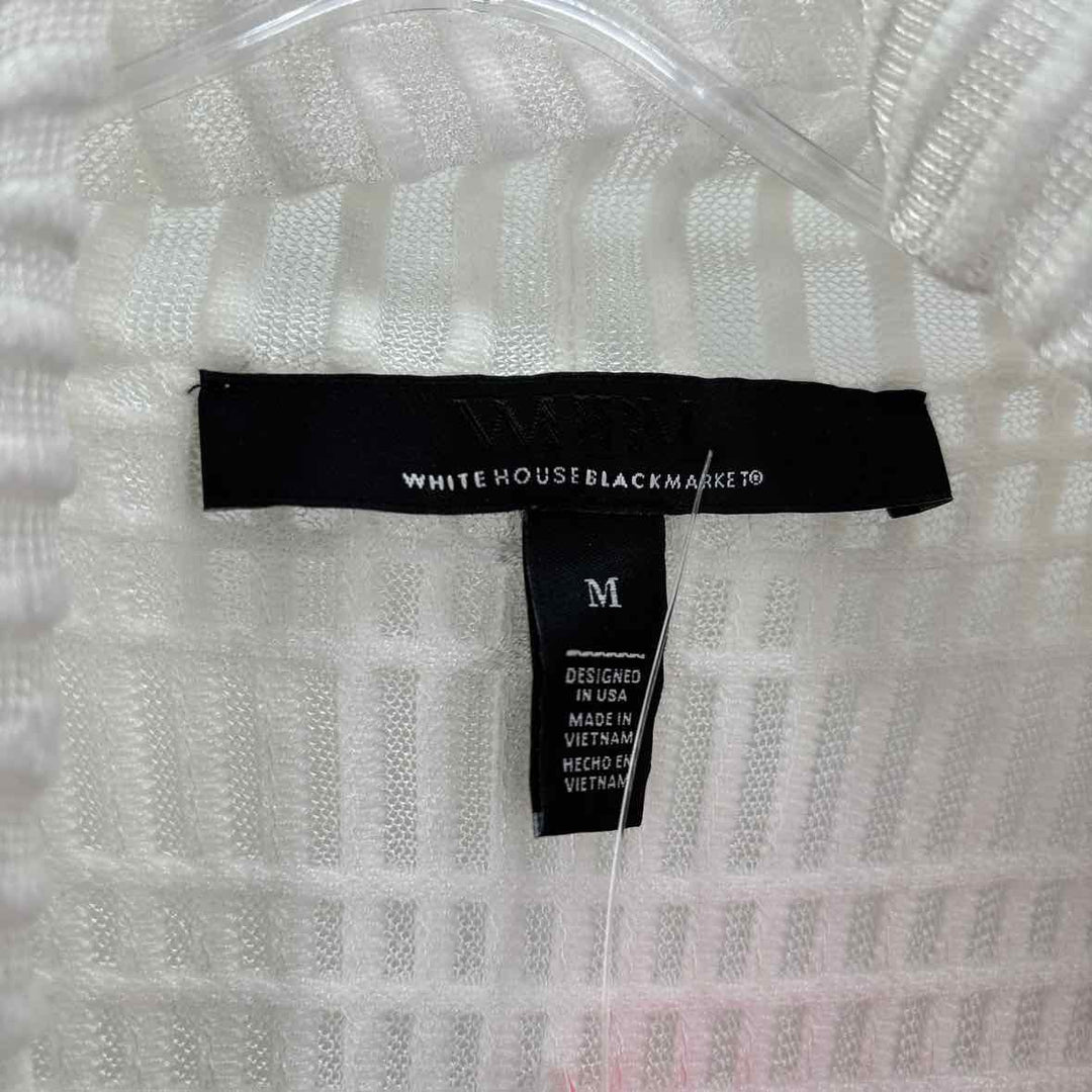 Size M White House Black Market White Sweater