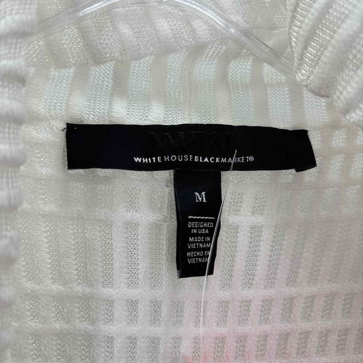 Size M White House Black Market White Sweater