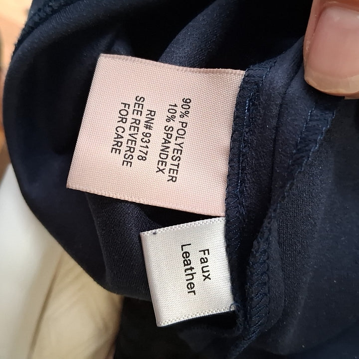 Size 6 PHILOSPHY Navy Suede Dress