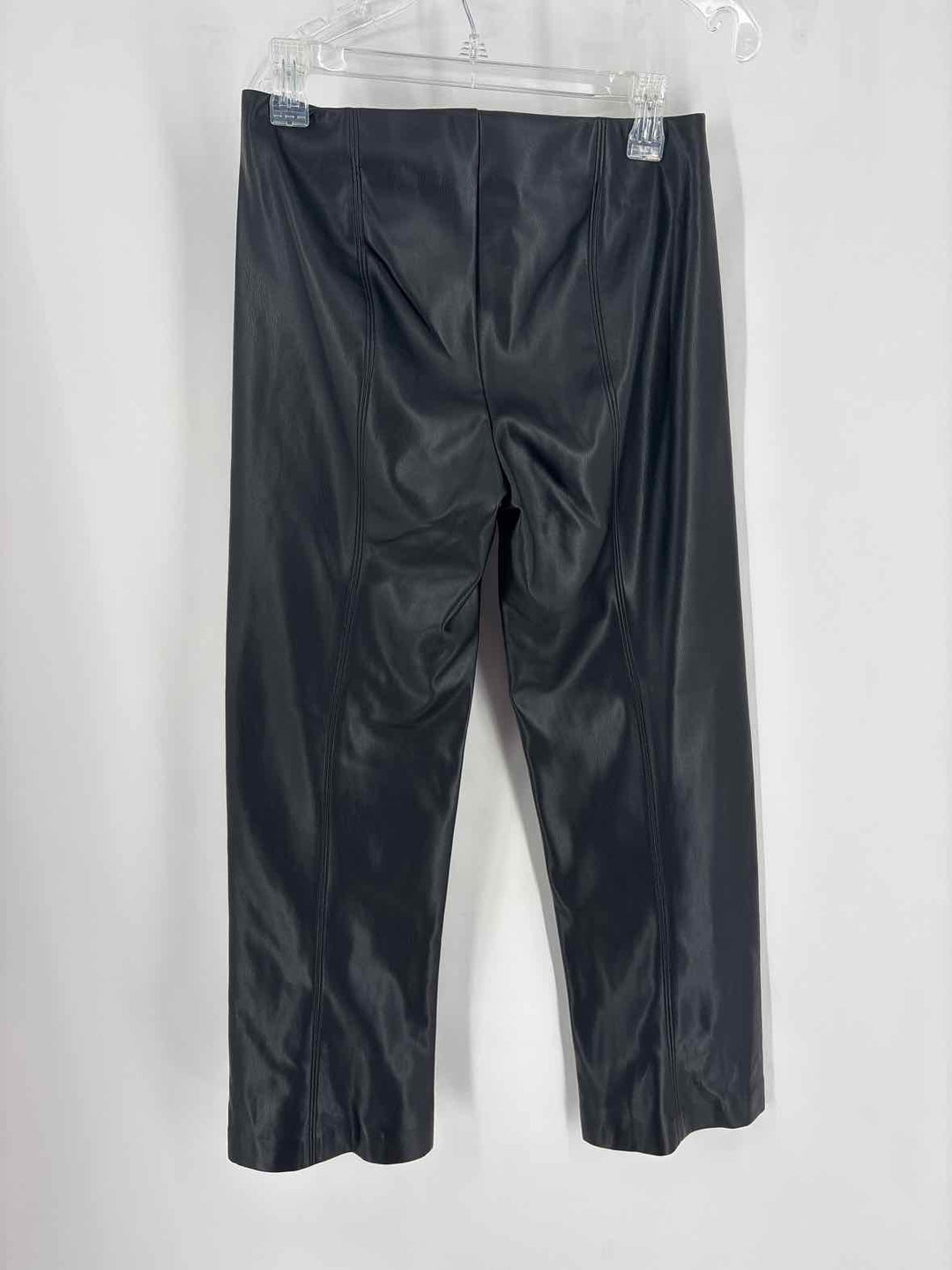 Size S ELIE TAHARI Black Faux Leather Pants