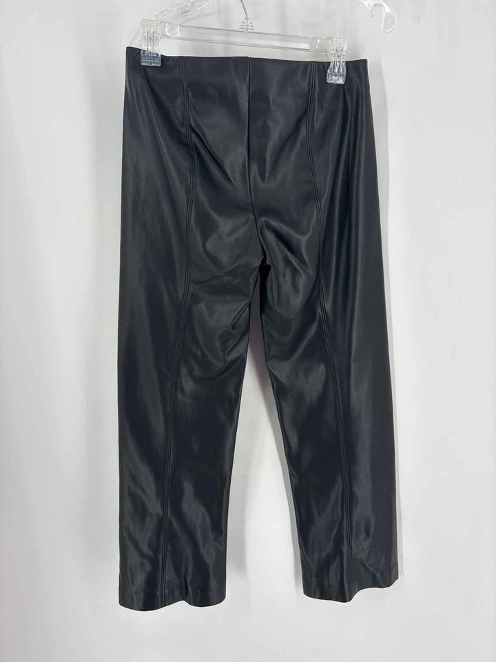 Size S ELIE TAHARI Black Faux Leather Pants