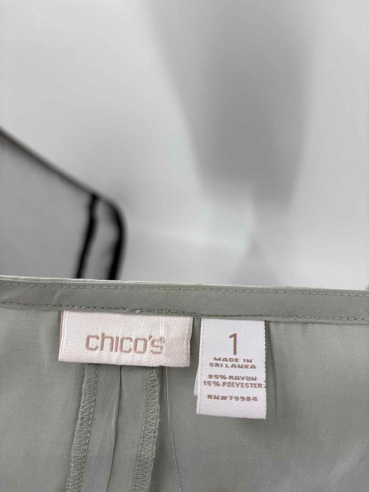 Size M Chico's Green Dress