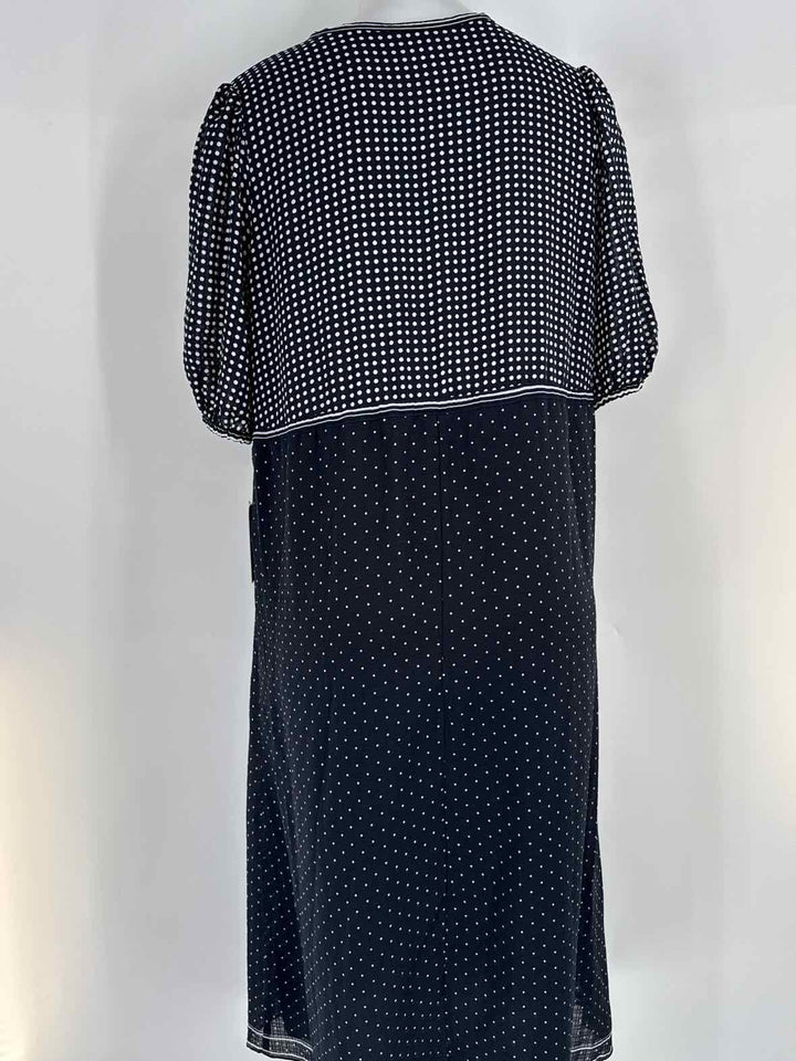 Size M MAX STUDIO Navy Print Dress
