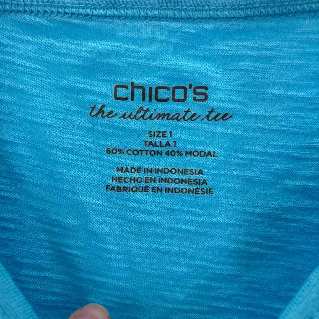 Size M Chico's Light Blue Shirt