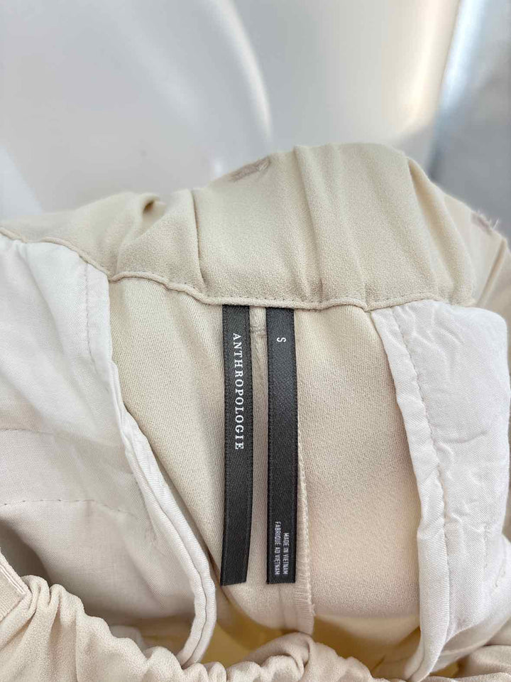 Size S Anthropologie Cream Pants