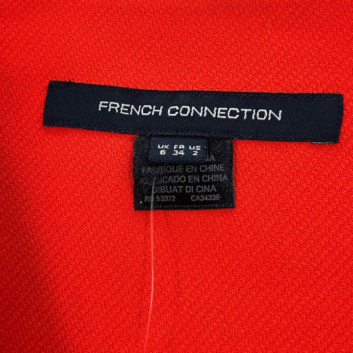 Size 2 FRENCH CONNECTION Orange Shirt