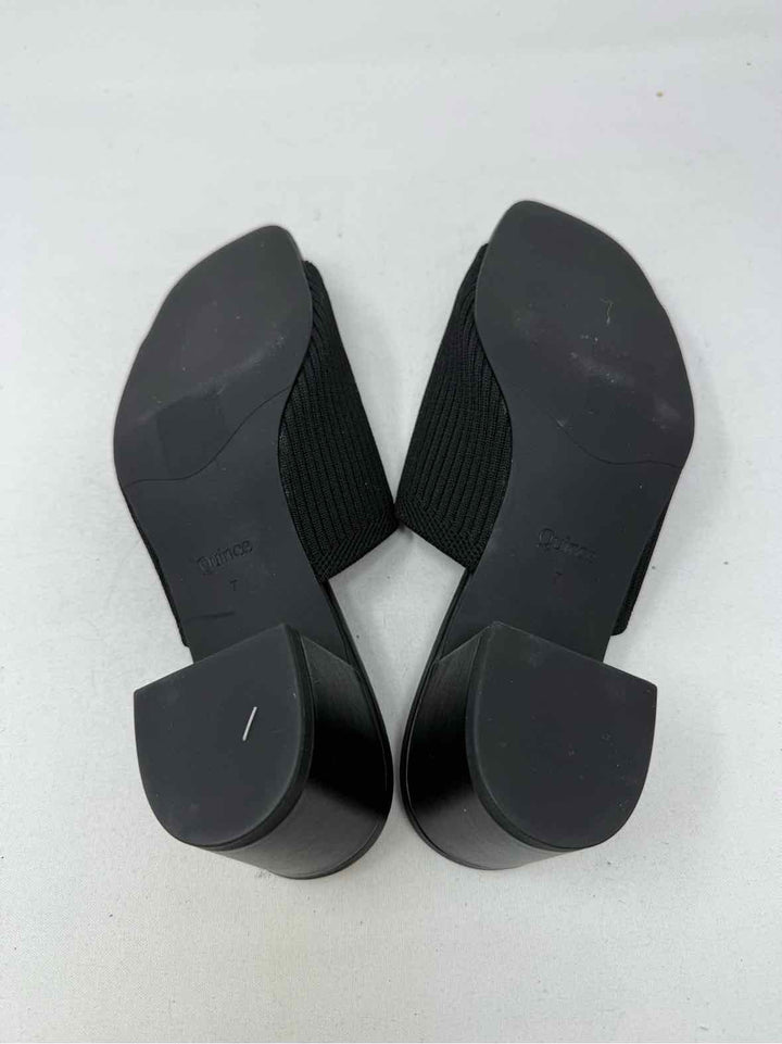 Shoe Size 7 QUINCE Black Mules