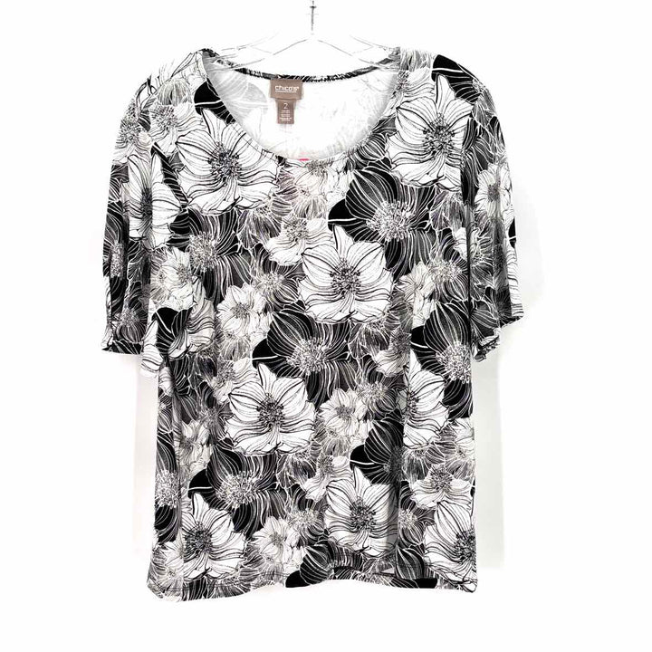 Size L Chico's Black Shirt