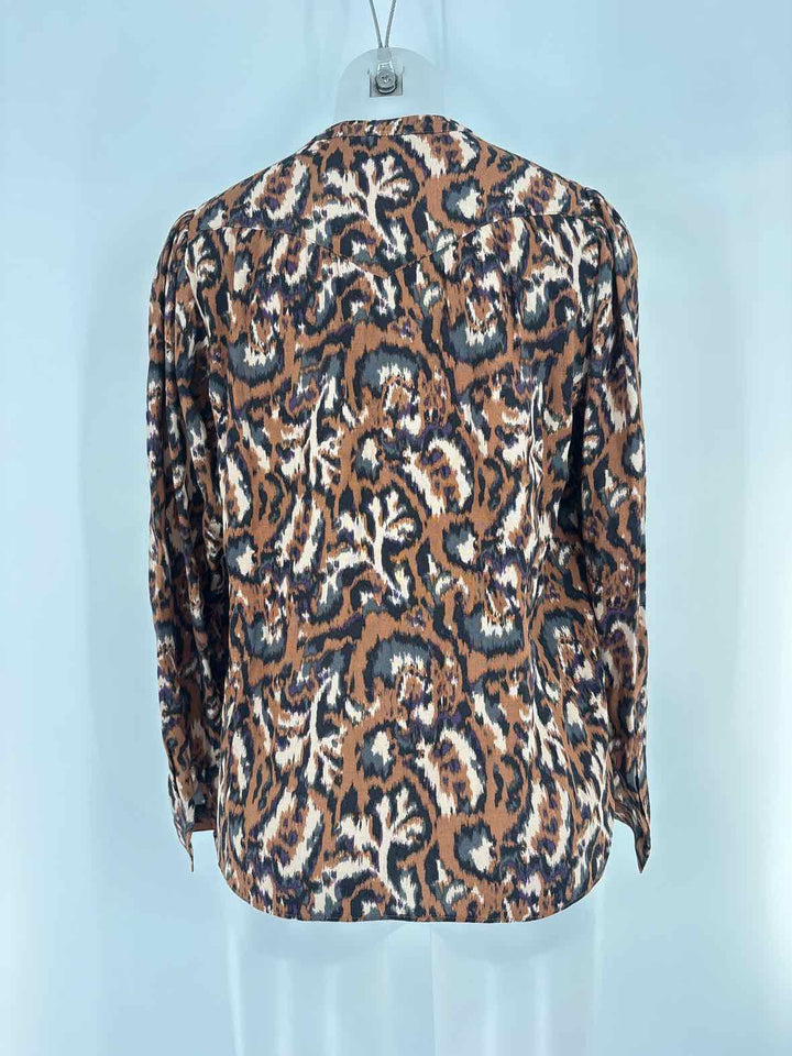 Size XS Brown Print Shirt