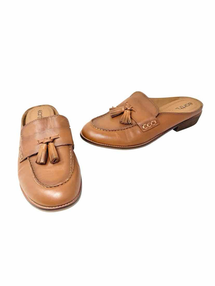 Shoe Size 9.5 Brown Leather Mules