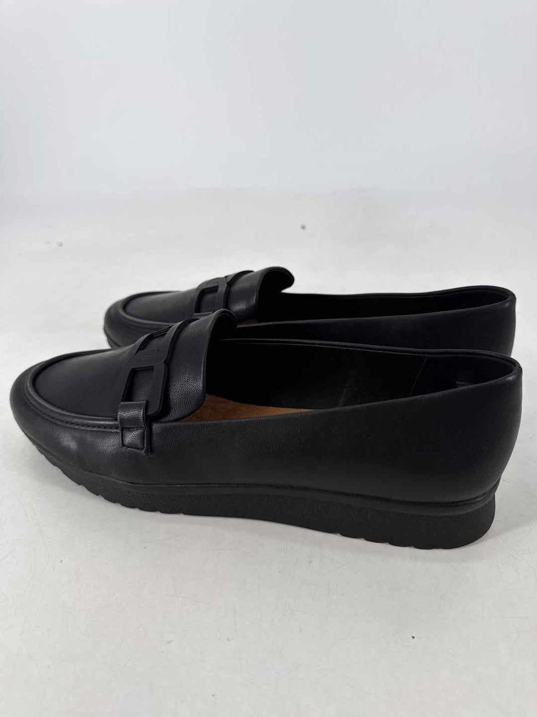 Shoe Size 11 Black Leather Loafers