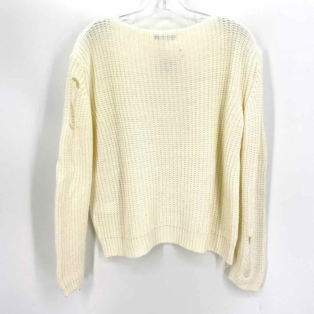Size 16 BOOHOO Cream Knit Sweater