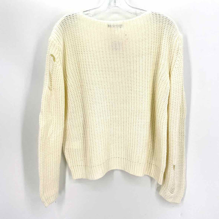Size 16 BOOHOO Cream Knit Sweater