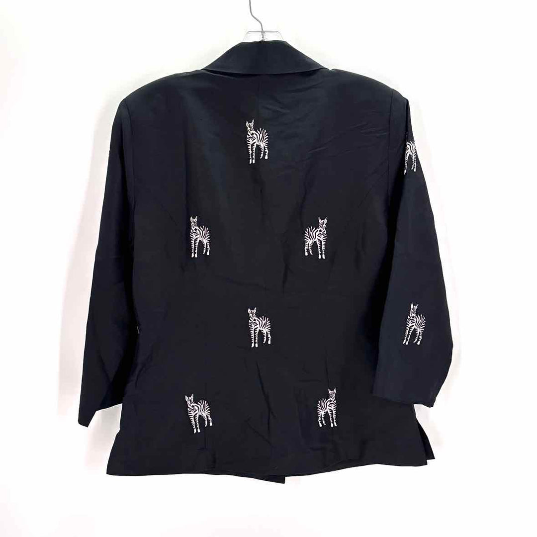 Size 6 Black Silk Shirt