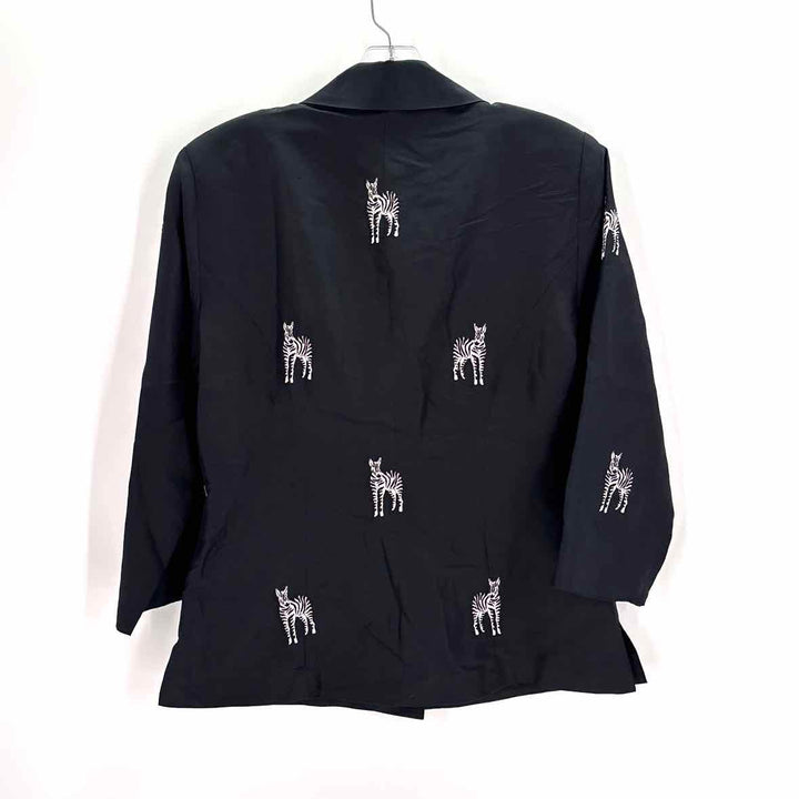 Size 6 Black Silk Shirt