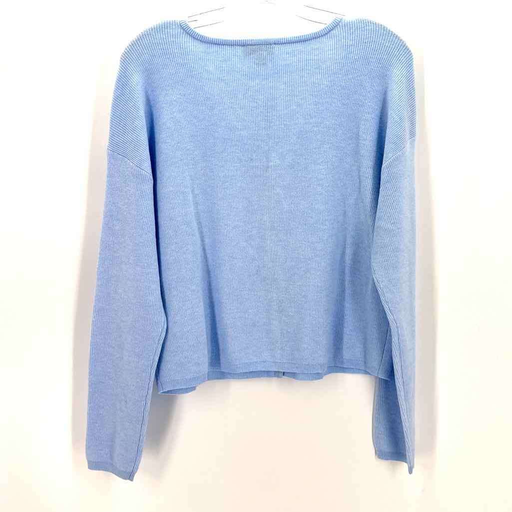 Size L ON 34TH Light Blue Knit Sweater