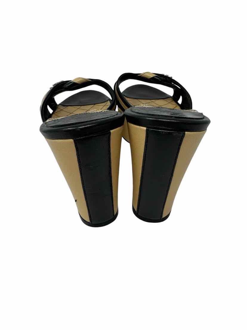 Shoe Size 37.5 Chanel Tan Leather Leather Luxury - Sandals