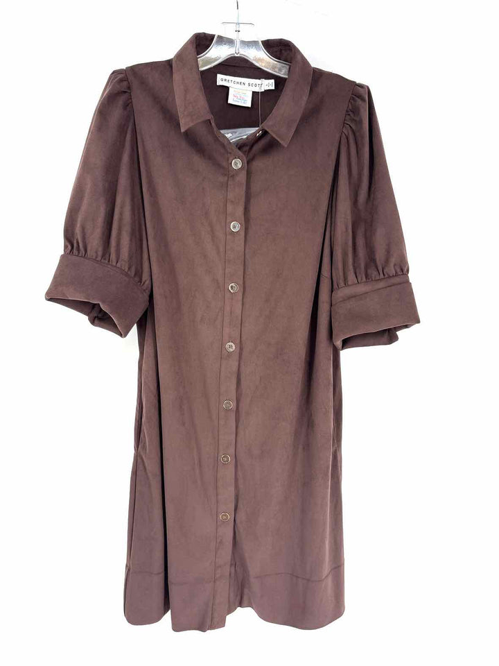 Size L Gretchen Scott Brown Dress