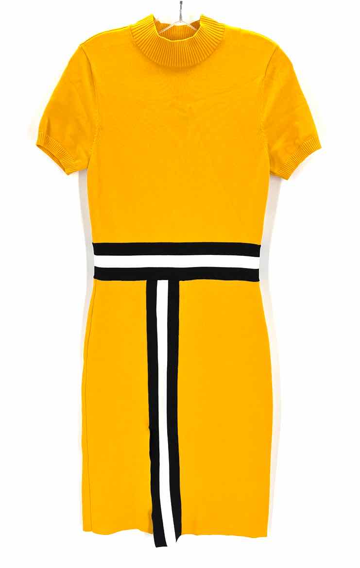 Size M NY & CO Yellow Knit Dress