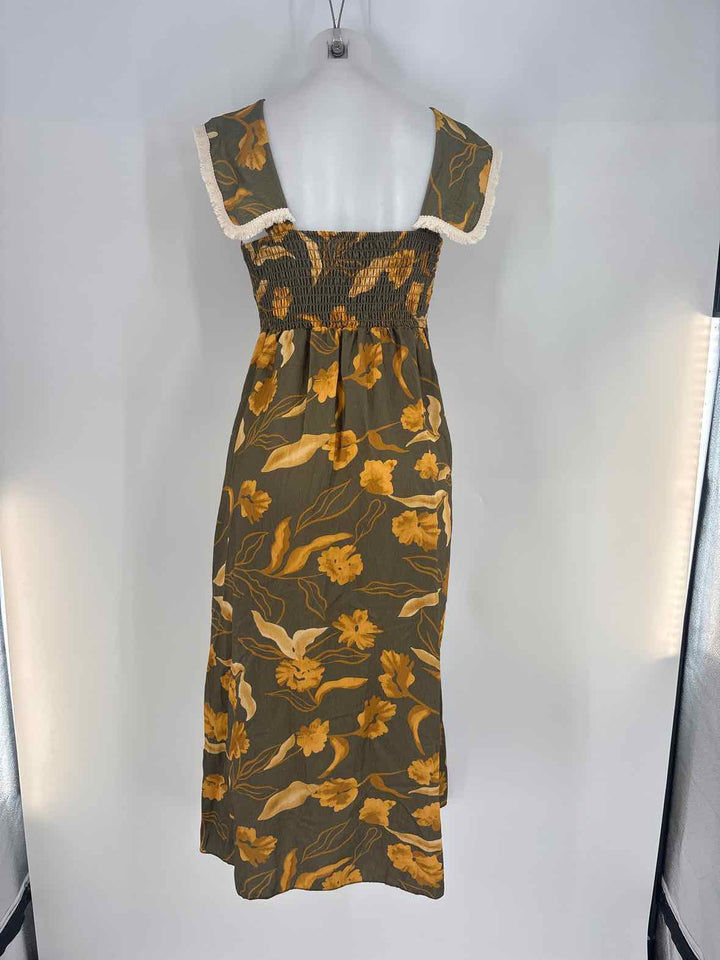 Size XS Green Print Dress