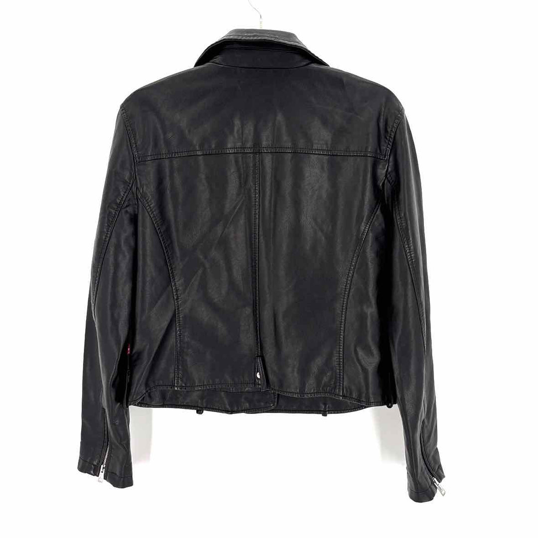 Size L Levi's Black Leather Jacket