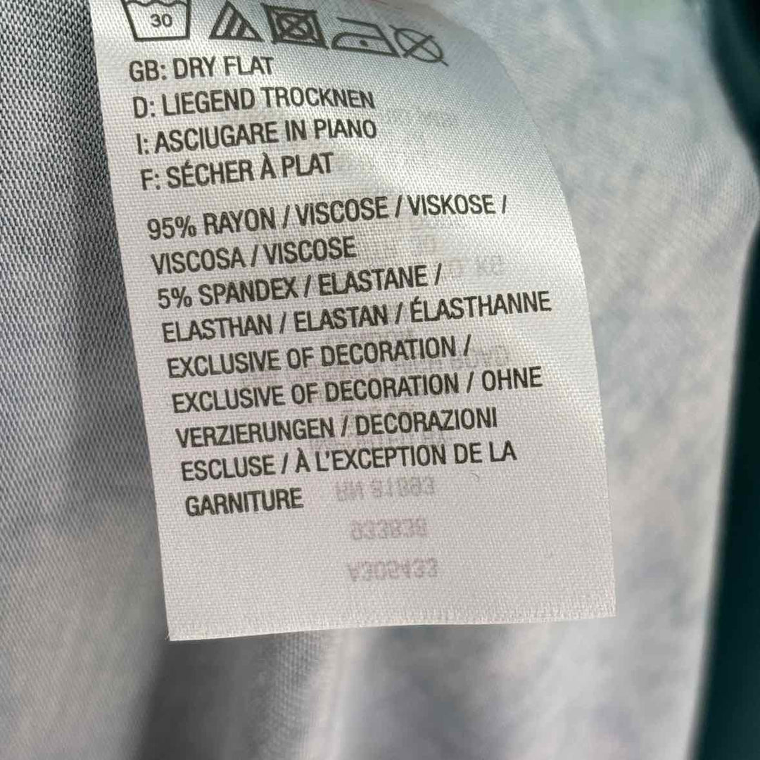 Size L LOGO Teal Dress