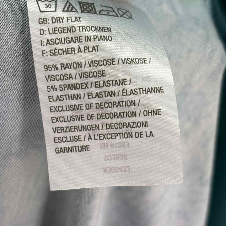 Size L LOGO Teal Dress