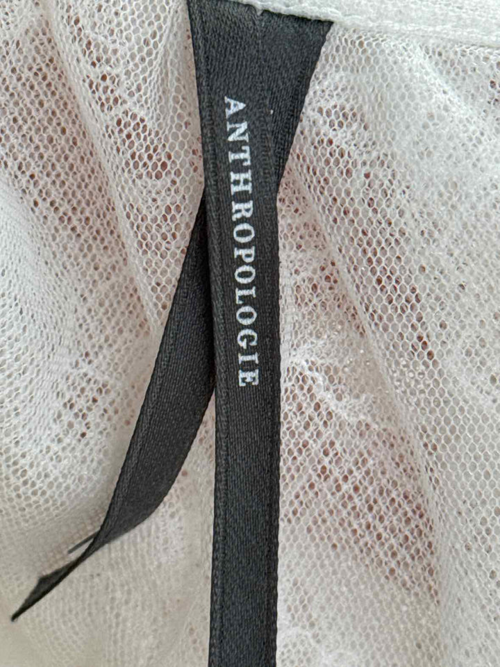 Size M Anthropologie Cream Shirt