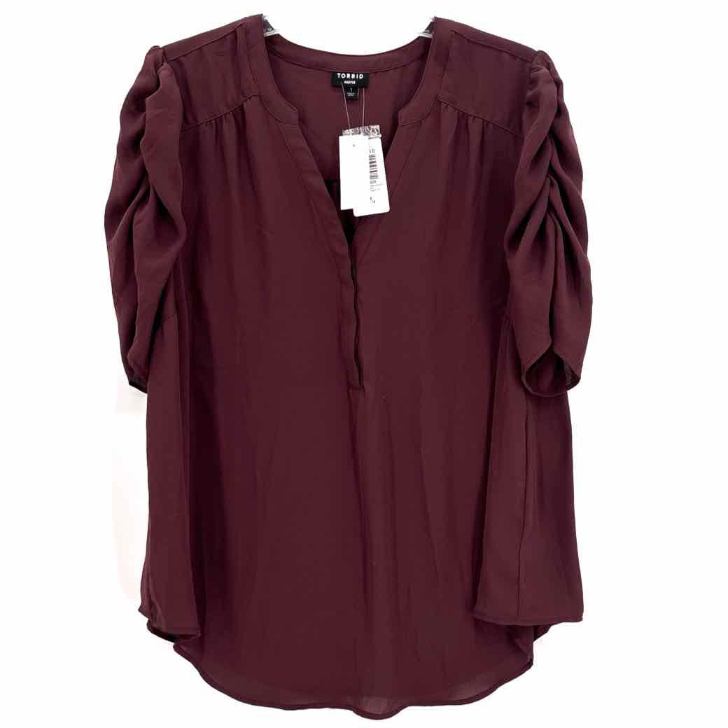 Size 14/16 Torrid Brown Shirt