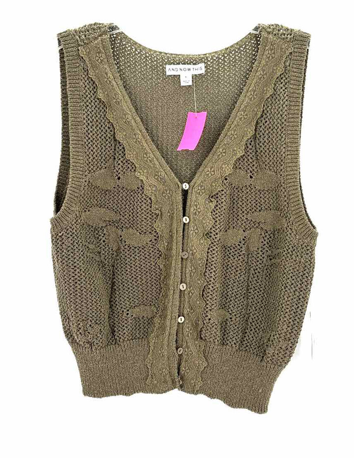 Size XL Olive Knit Vest