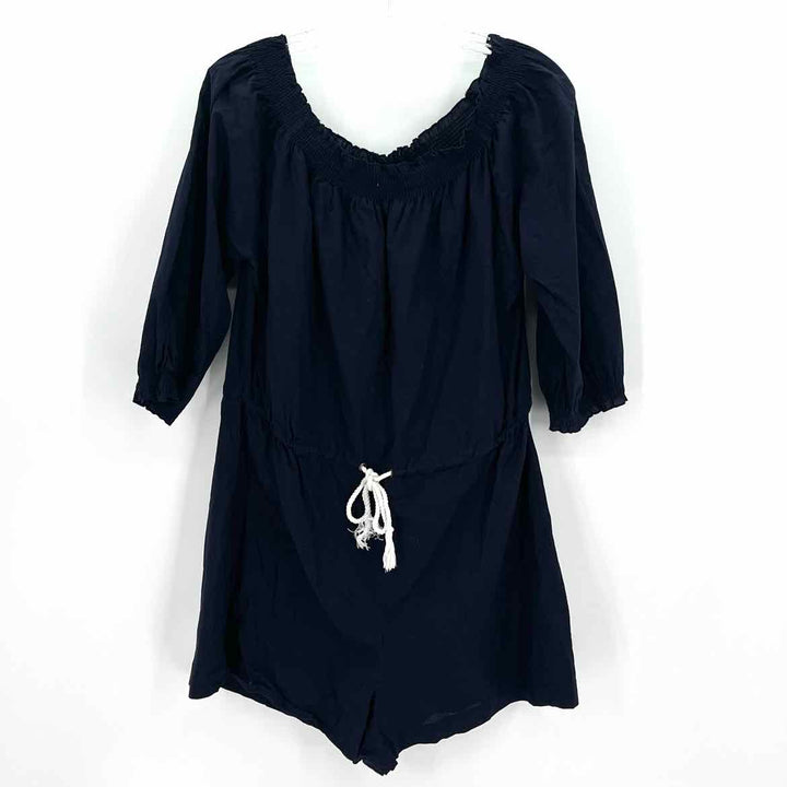 Size L Mud Pie Navy Romper