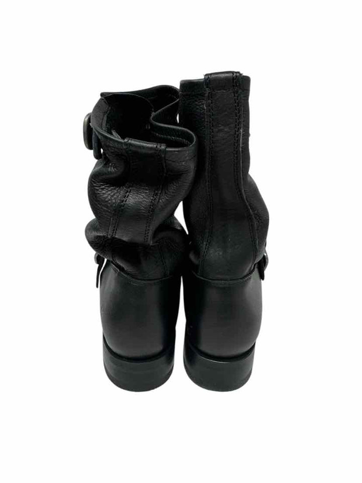 Shoe Size 8 Frye Black Leather Boots