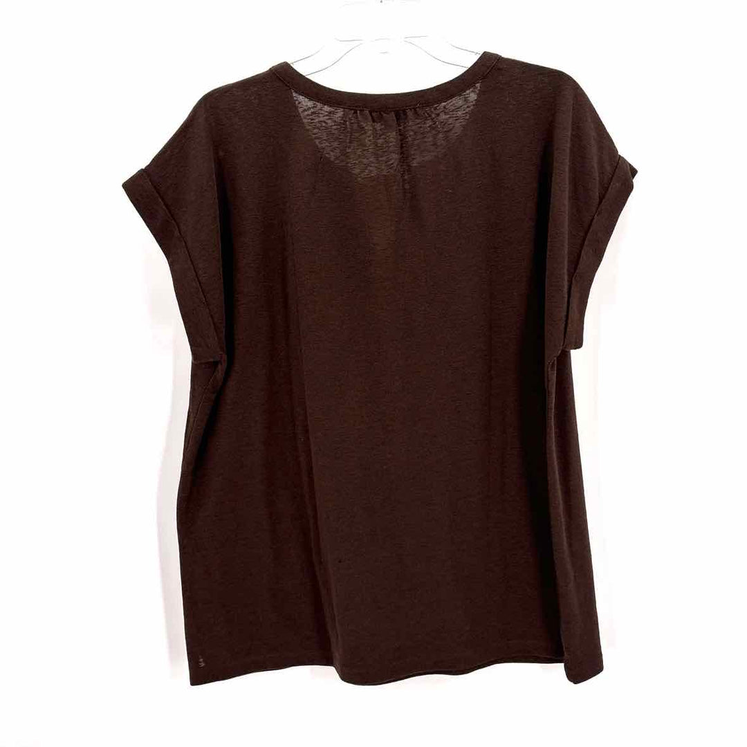 Size L LOFT Brown Knit Shirt