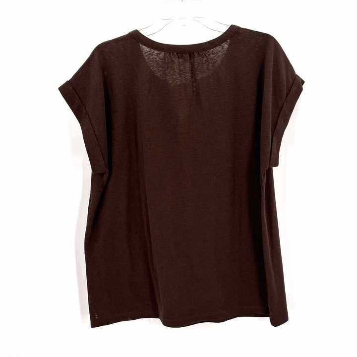 Size L LOFT Brown Knit Shirt