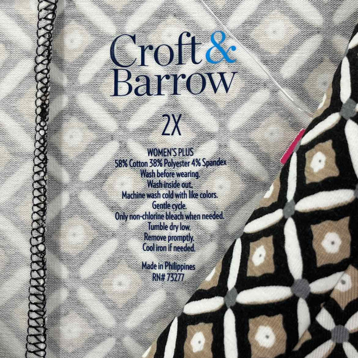 Size 2X Croft & Barrow Tan Dress