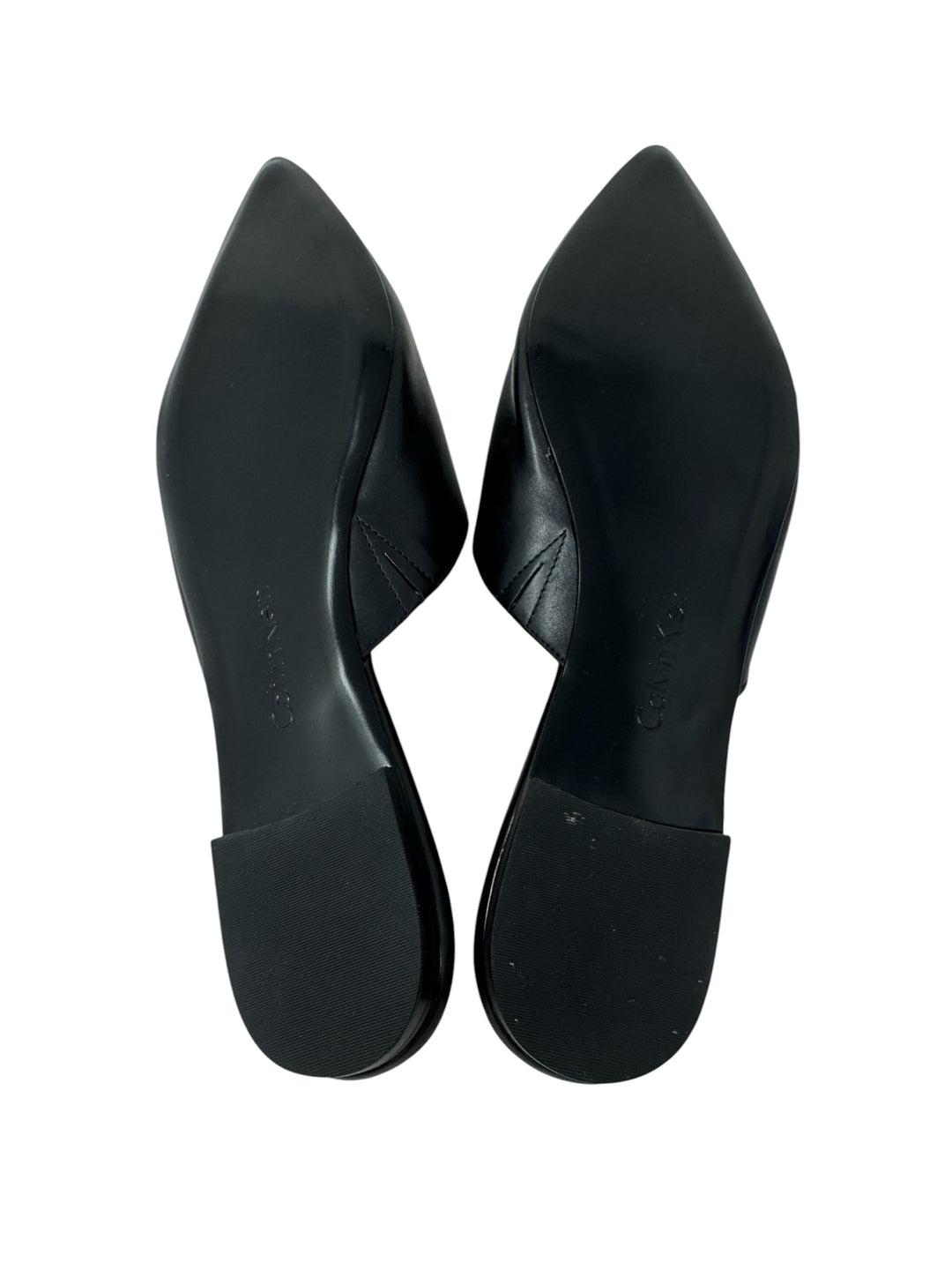 Shoe Size 9 Calvin Klein Black Leather Mules