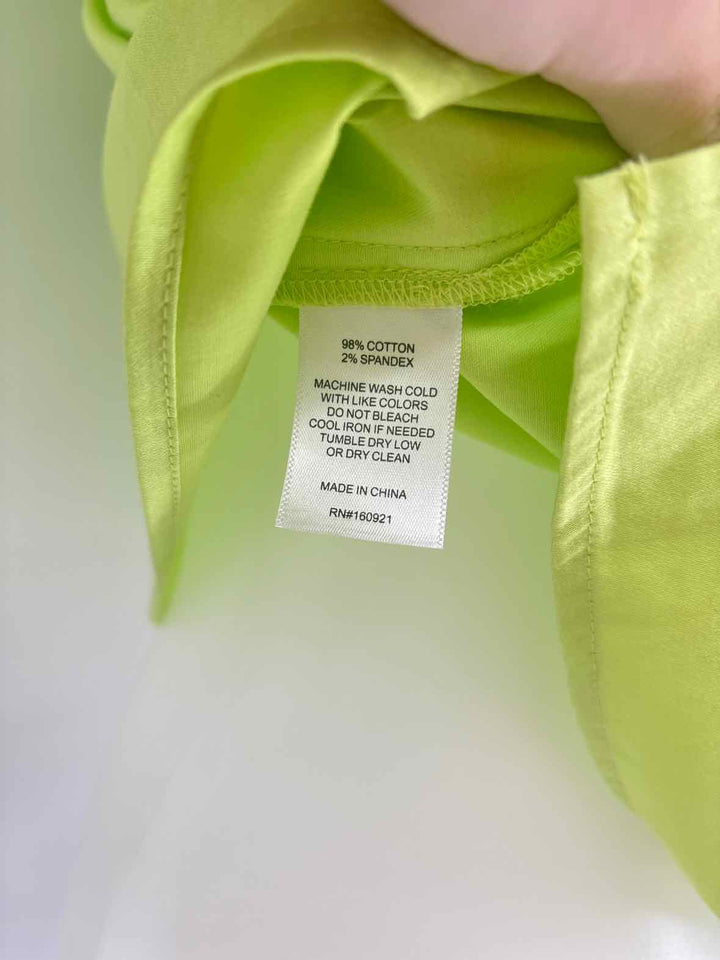Size XS Lime Green Shirt