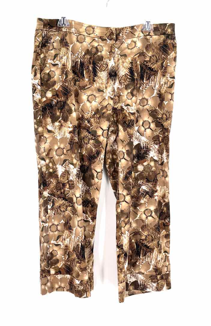 Size L Chico's Brown Print Pants