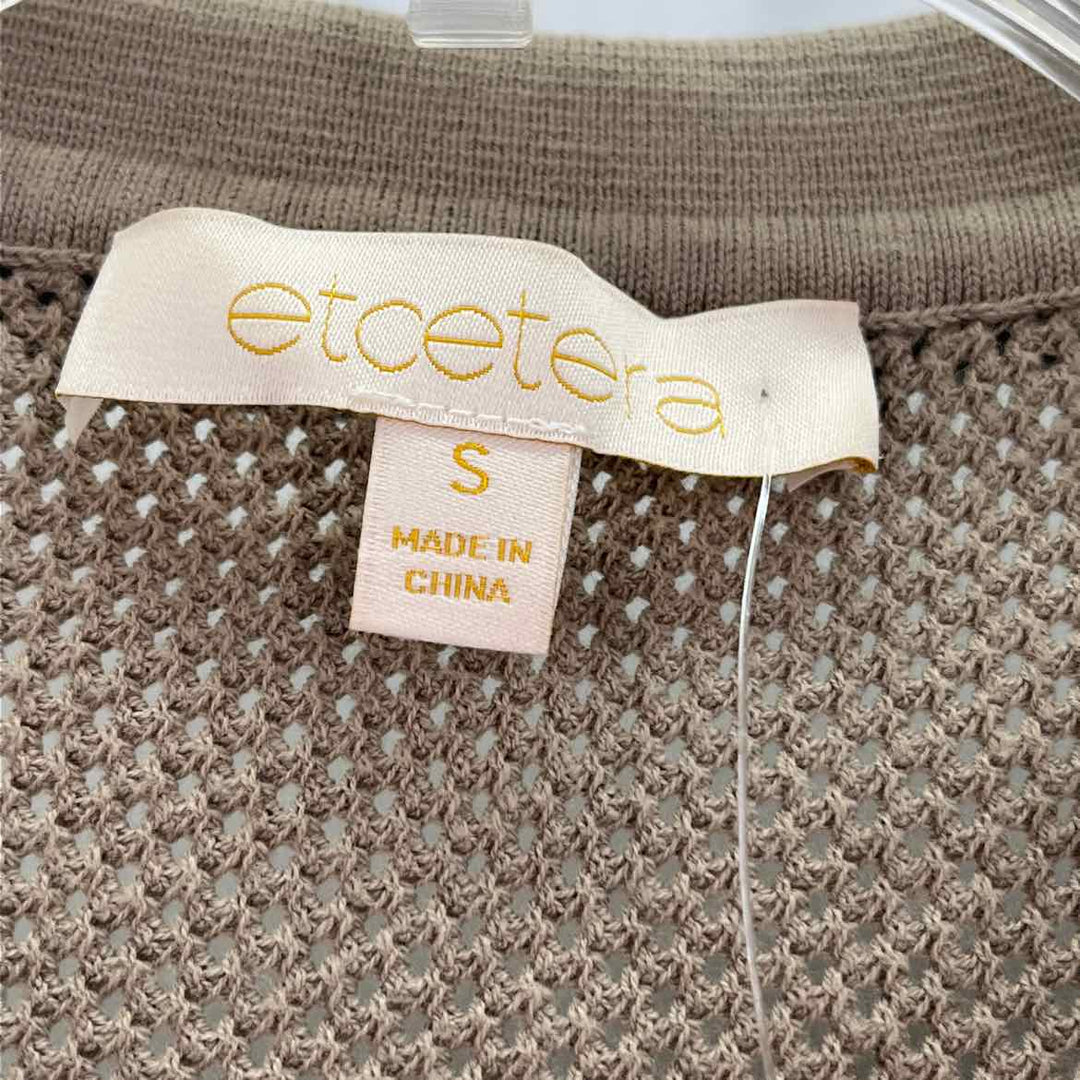 Size S ETCETERA Tan Knit Sweater