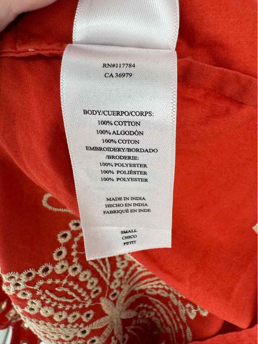 Size S Rails Orange Shirt
