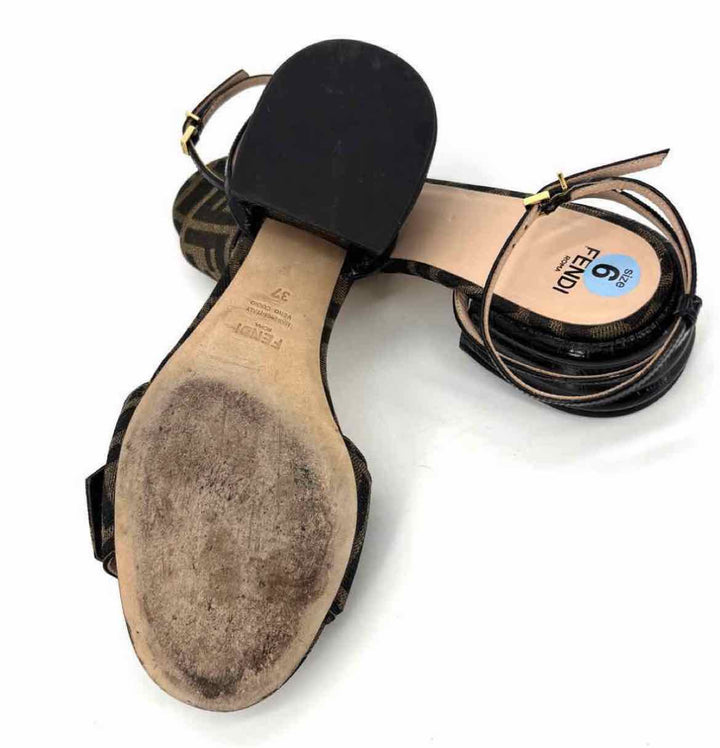 Shoe Size 37 Fendi Brown Luxury - Sandals