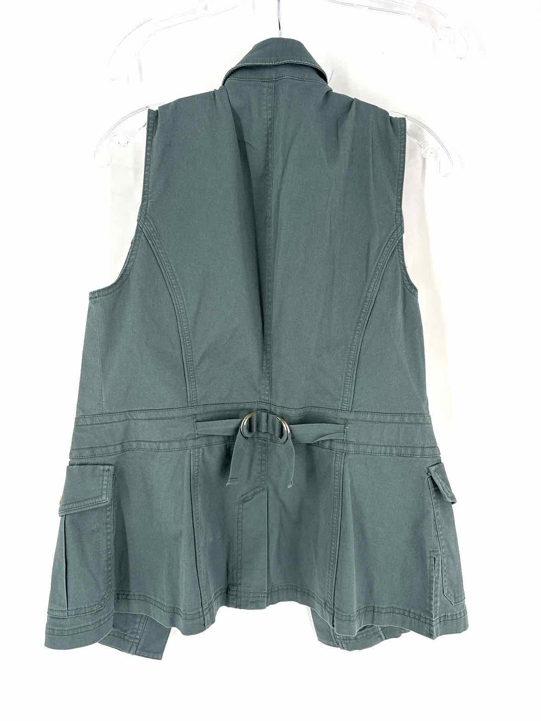 Size 8 White House Black Market Green Vest