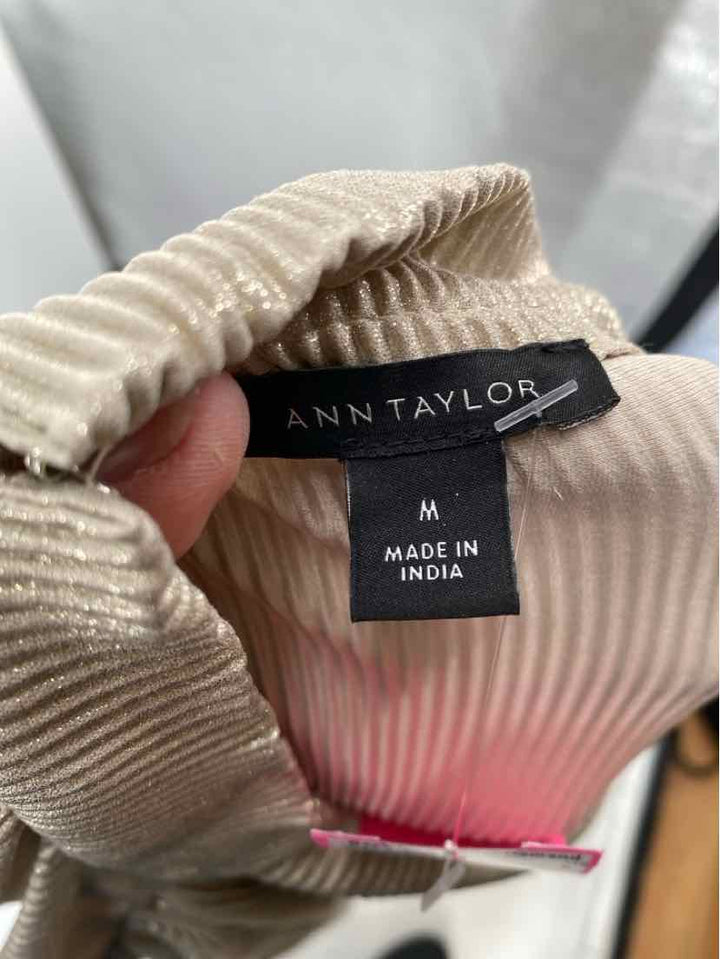 Size M Ann Taylor Gold Shirt
