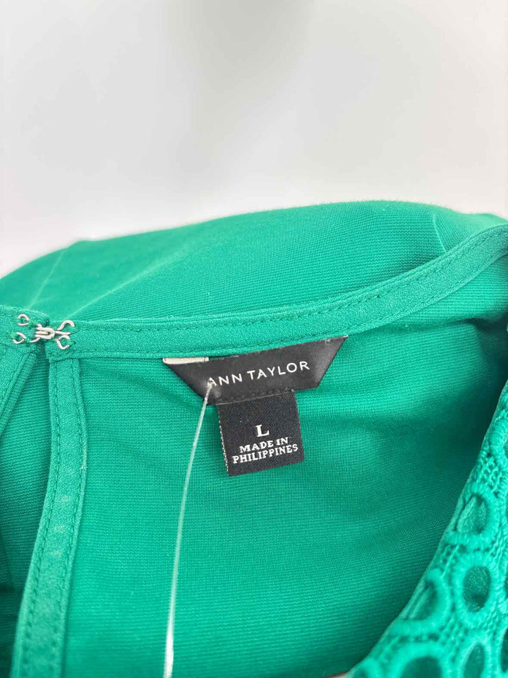 Size L Ann Taylor Green Shirt