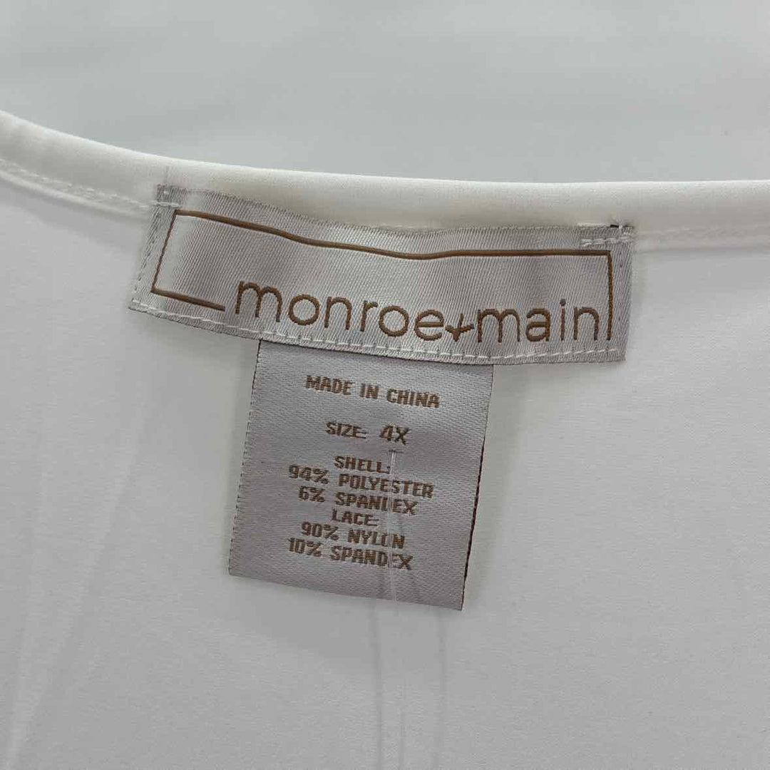 Size 4X Ivory Lace Shirt