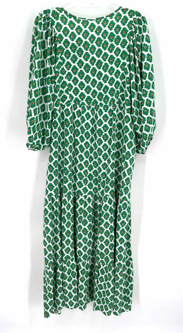 Size L Green Print Dress