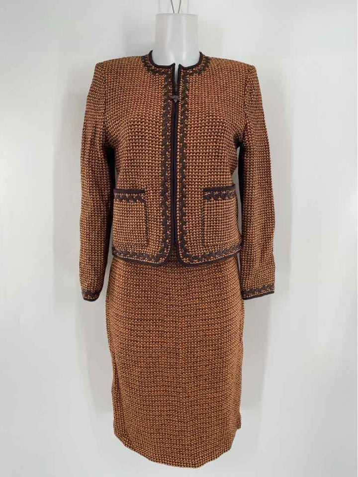 Size S ST JOHN Brown 2 PC Dress